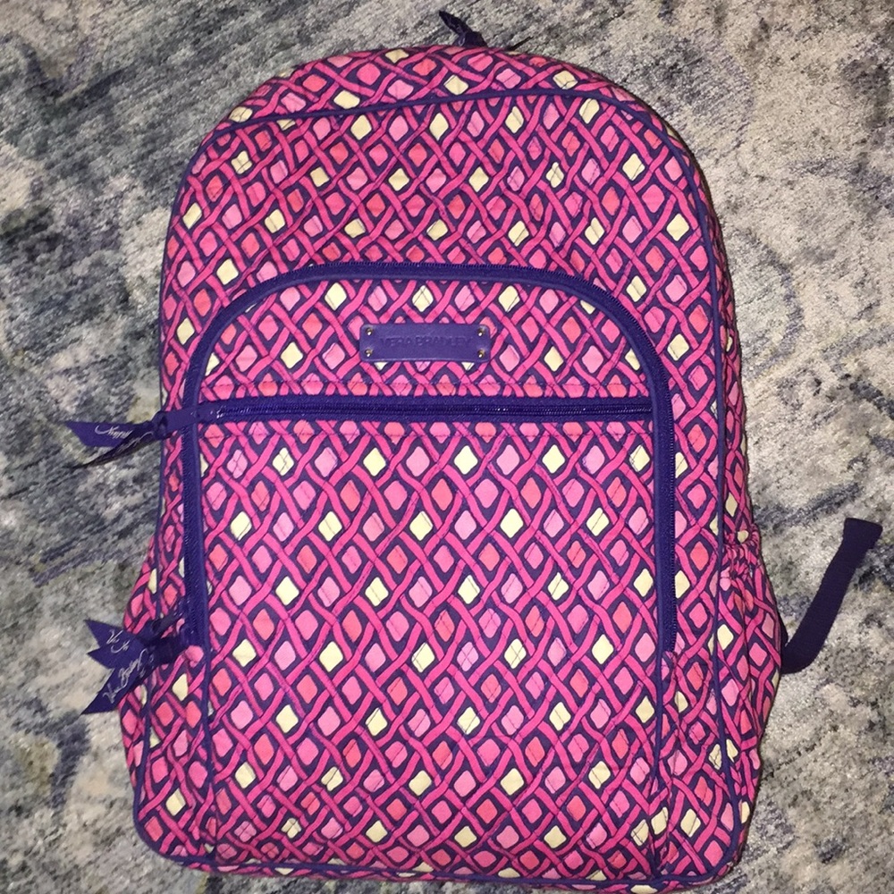 Katalina Pink Vera Bradley Campus Backpack
